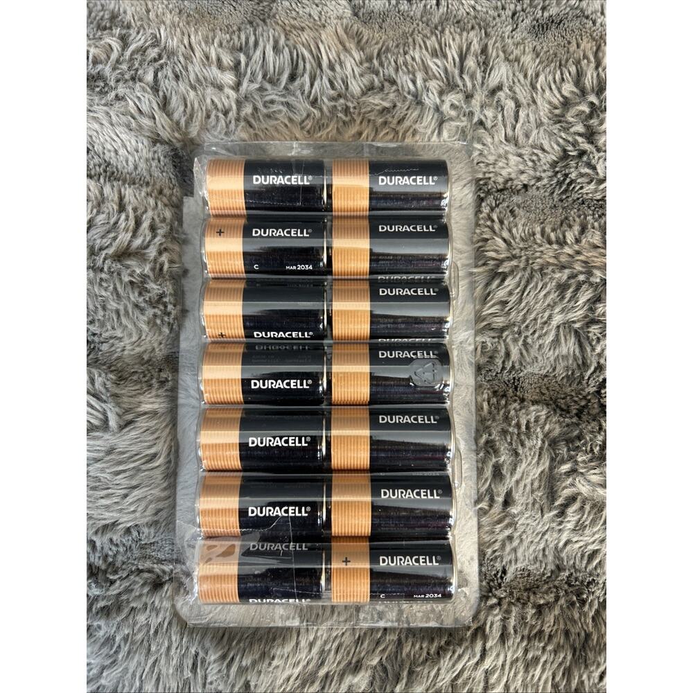 Duracell C Alkaline Batteries, 14-count Open box